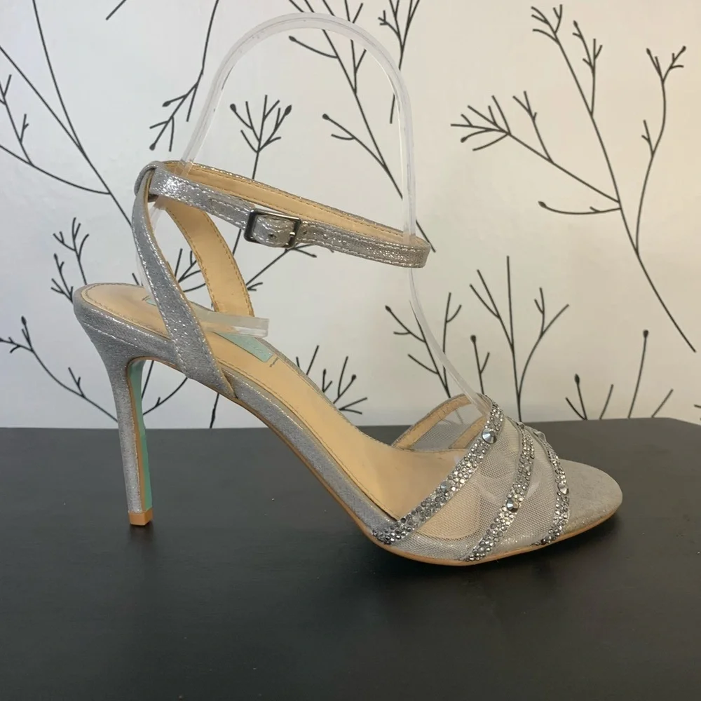 Betsey Johnson Veda Metallic Heels